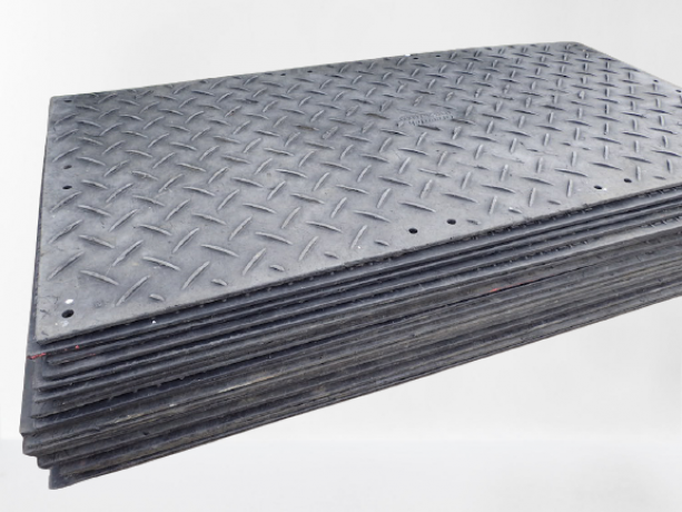 Ground protection mats track