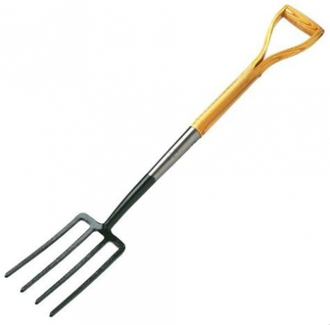 Steel  Wood Gardening  Fork